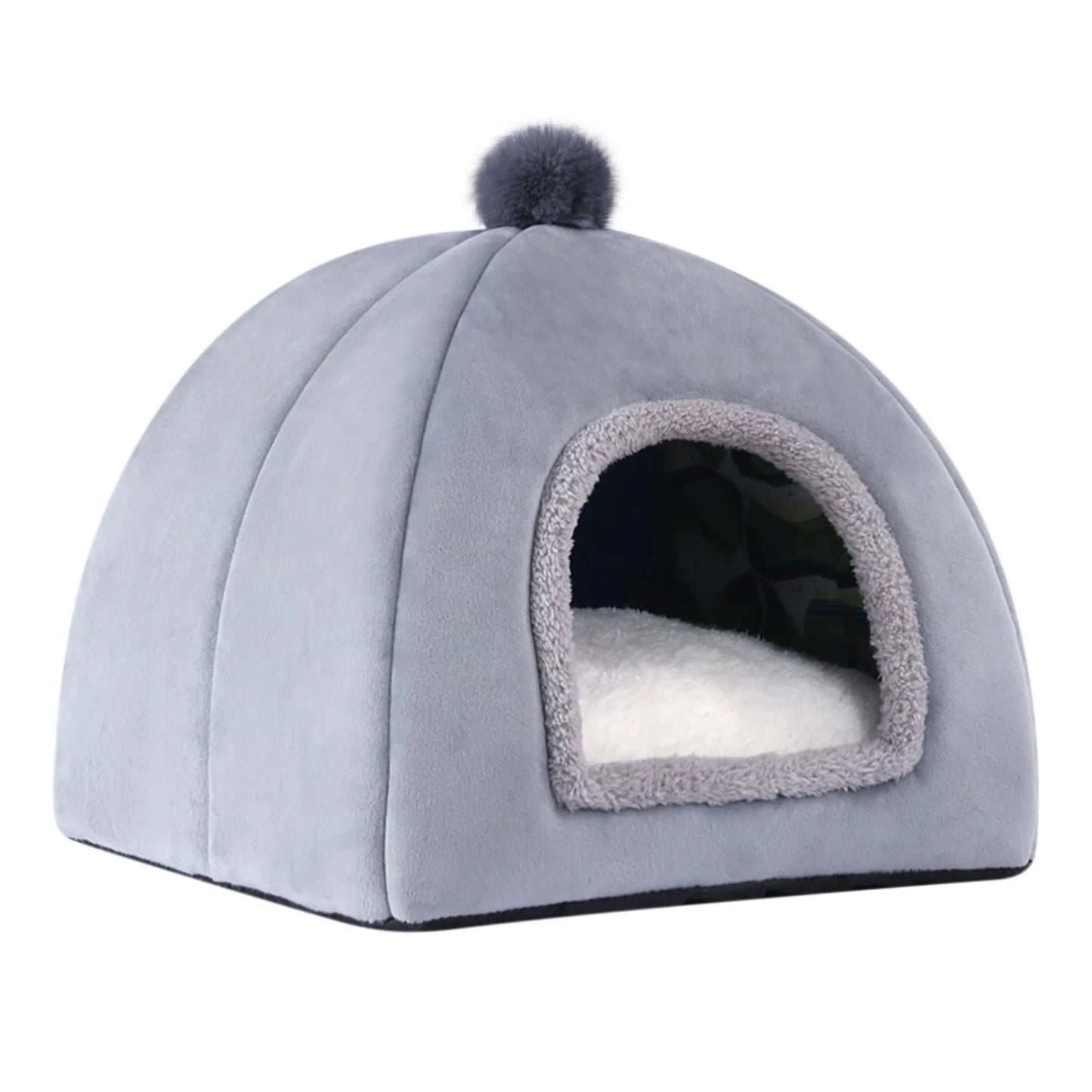 Cats House Waterproof Indoor Cat House Foldable Warm Pet Cave for Winter Tent Bed Anti-Slip Kitten Cave for Feral Cat Dog Puppy Weatherproof