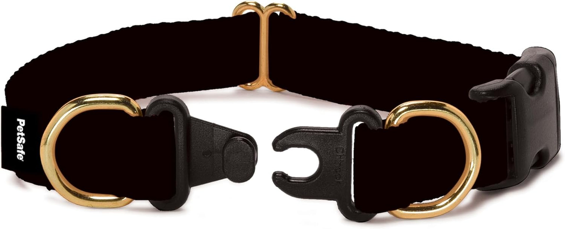 Keepsafe Collar for Dogs - Protects against Collar Accidents - Long Lasting - Durable - Adjustable - Breakaway - Outdoor-Safe - Large - 1 In. Wide - Black