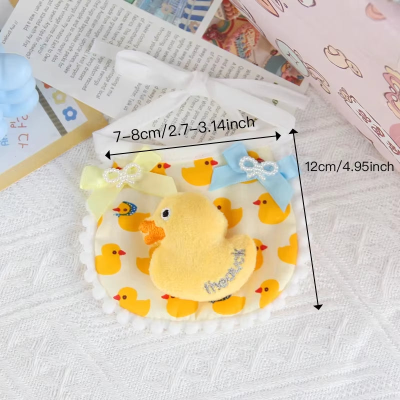 1Pc Pet Cat Bib Little Yellow Duck Pet Scarf Suitable for Small and Medium Dogs and Cats
