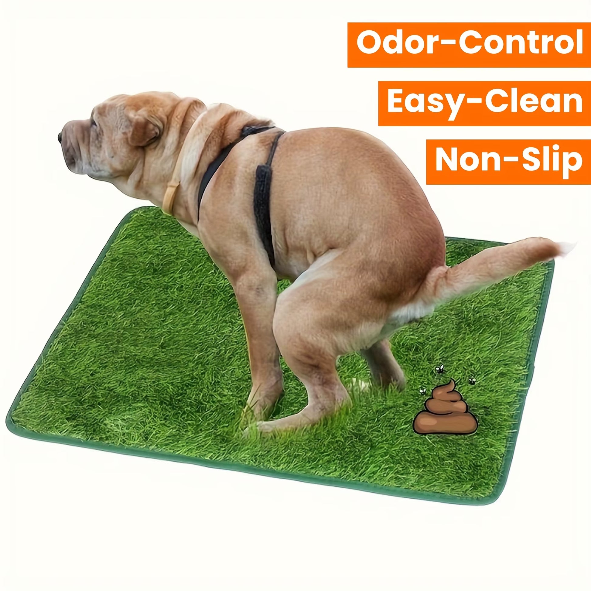Simulation Lawn Dog Toilet Training Mat Washable Pet Urine Mat Dog Toilet Replacement Pad Eco-Friendly Non-Slip Pet Accessory