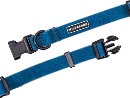 Waterproof Dog Collar - Repels Water & Dirt - Medium 13"-18" - Olive