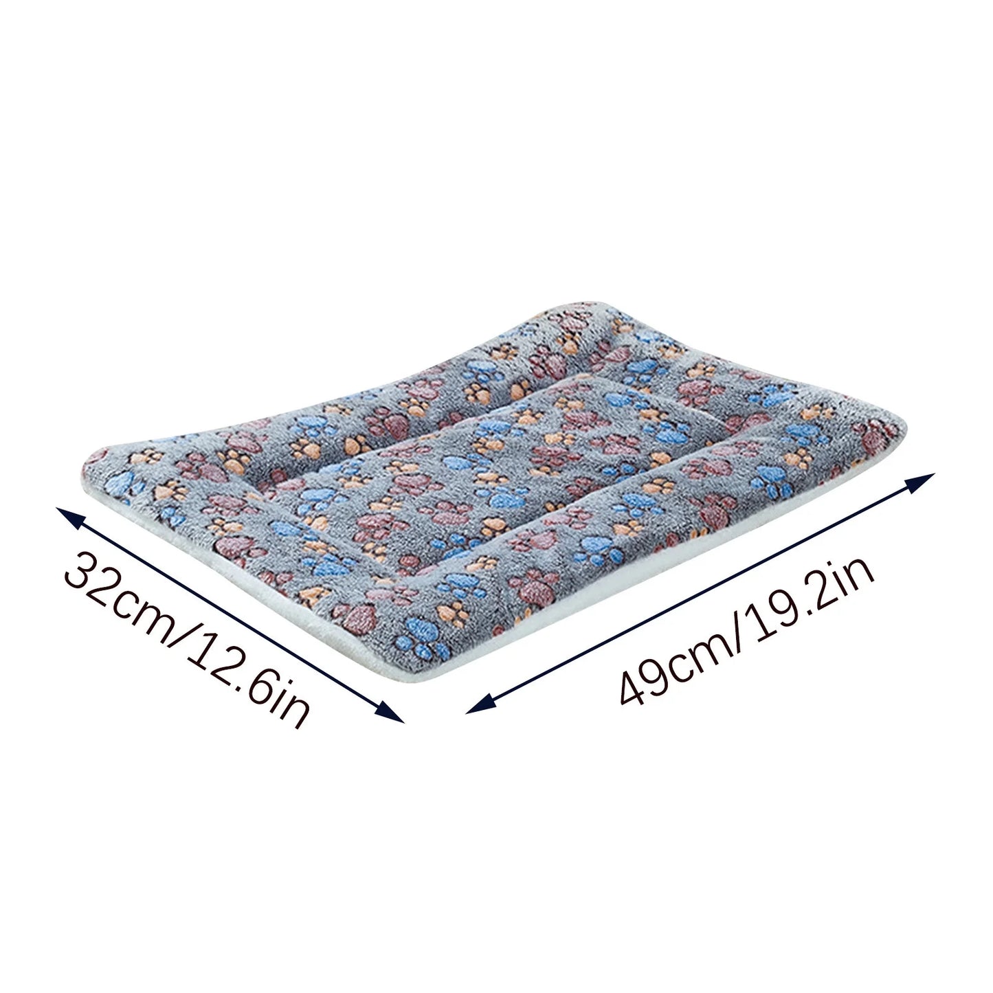 Reversible Dog Crate Pad Soft Fluffy Pet Kennel Beds Dog Sleeping Mattress for Large Medium Small Dogs, 19 X 12.6 Inch