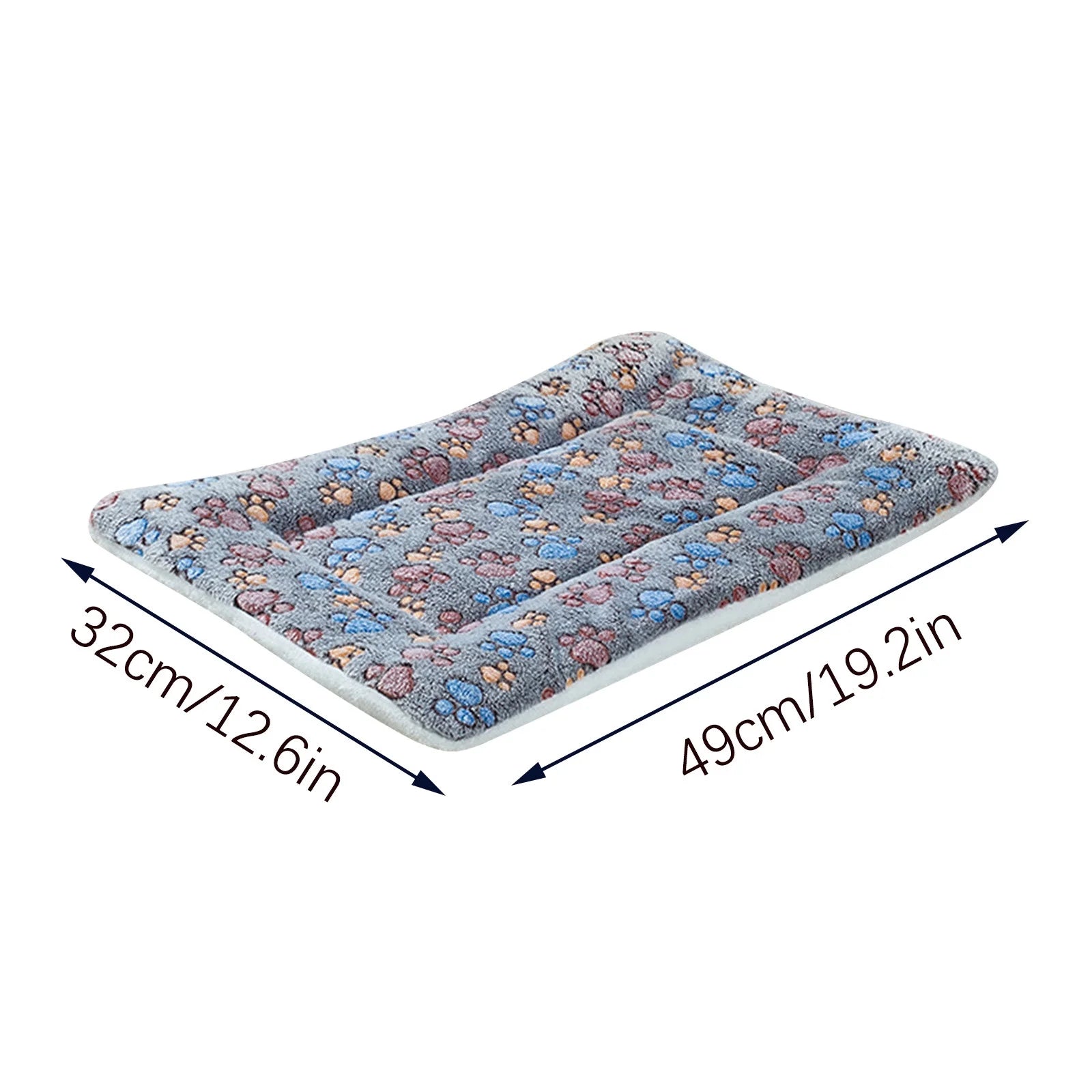 Reversible Dog Crate Pad Soft Fluffy Pet Kennel Beds Dog Sleeping Mattress for Large Medium Small Dogs, 19 X 12.6 Inch