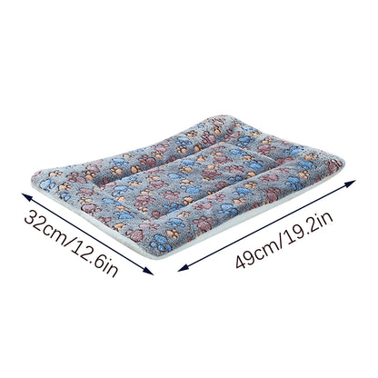 Reversible Dog Crate Pad Soft Fluffy Pet Kennel Beds Dog Sleeping Mattress for Large Medium Small Dogs, 19 X 12.6 Inch