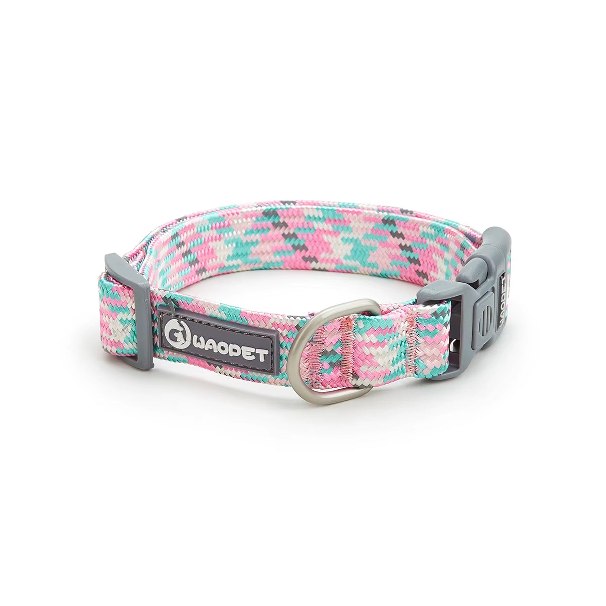 Nylon Dog Collar Adjustable Reflective Pet Collars with Metal Buckle and Quick Release Buckle Large and Medium Dog Pet Collars