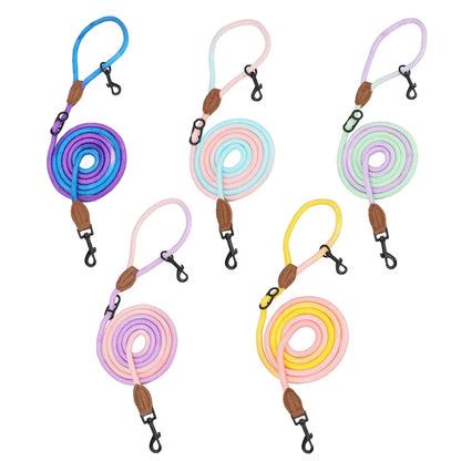 Hands Free Dog Leash Multifunctional Dog Running Leash for Dog Walking Adjustable Crossbody Dogs Training Nylon Double Leashes