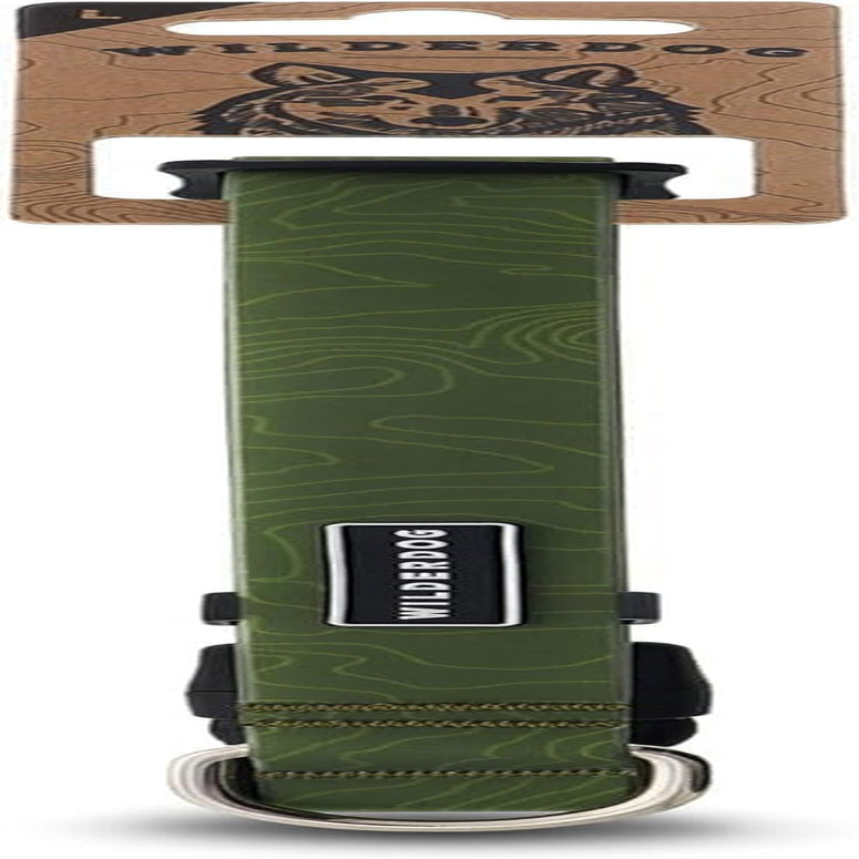 Waterproof Dog Collar - Repels Water & Dirt - Medium 13"-18" - Olive
