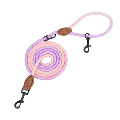 Hands Free Dog Leash Multifunctional Dog Running Leash for Dog Walking Adjustable Crossbody Dogs Training Nylon Double Leashes