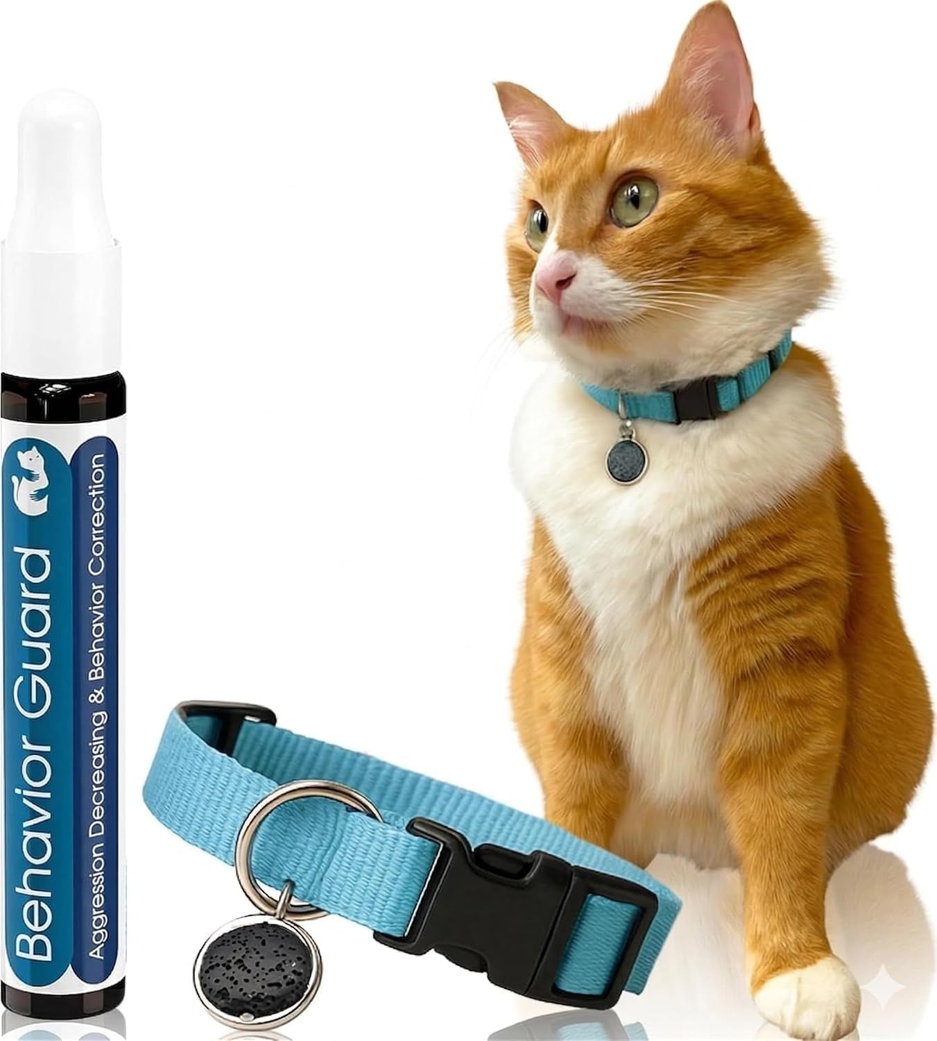 Calming Cat Collar - Vet Approved Pee Deterrent & Anti-Anxiety Relief with Essential Oils