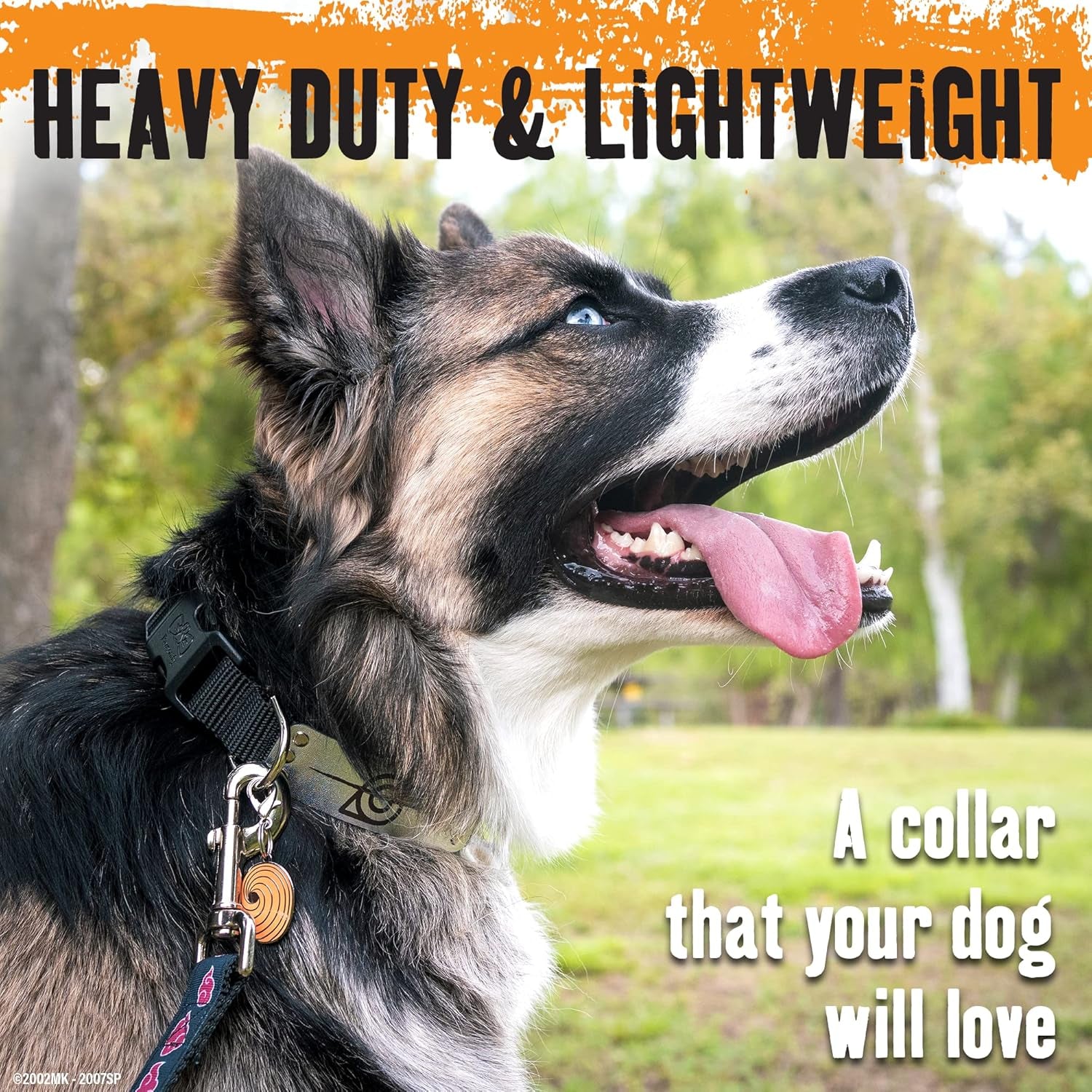 Naruto Dog Collar for Large Dogs, Medium, Xs/Small Puppy Collars – Officially Licensed Naruto Shippuden Hidden Leaf Village Anime Dog Collar, Naruto Gifts Pet Collar for Dogs Navy Rogue, MED