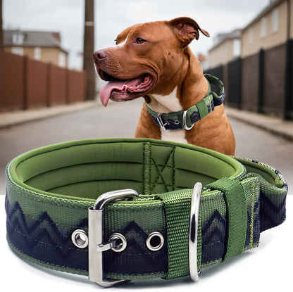 Neckshield Control Dog Collar for Large Dogs-2 Inches Wide with Pressure-Relief Padding, Professional Protection for Large & Giant Breeds, Jungle Night L