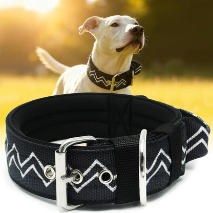 Neckshield Control Dog Collar for Large Dogs-2 Inches Wide with Pressure-Relief Padding, Professional Protection for Large & Giant Breeds, Jungle Night L