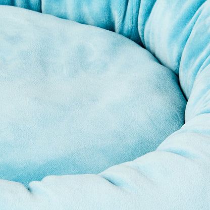 Bed for Dogs & Cats, Squish Cuddle Bed, Washable, Light Blue, 17"