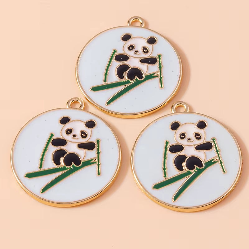 10Pcs Cute Enamel Animal Charms Husky Corgi Bulldog Puppy Dog Pendant for Bracelet Necklace Handmade Jewelry Findings