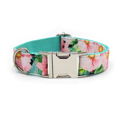Trendy Products 2024 Spring and Summer Fashion Print Dog Cooling Collar Training Collar Adjustable Dog Polyester Dog Collar