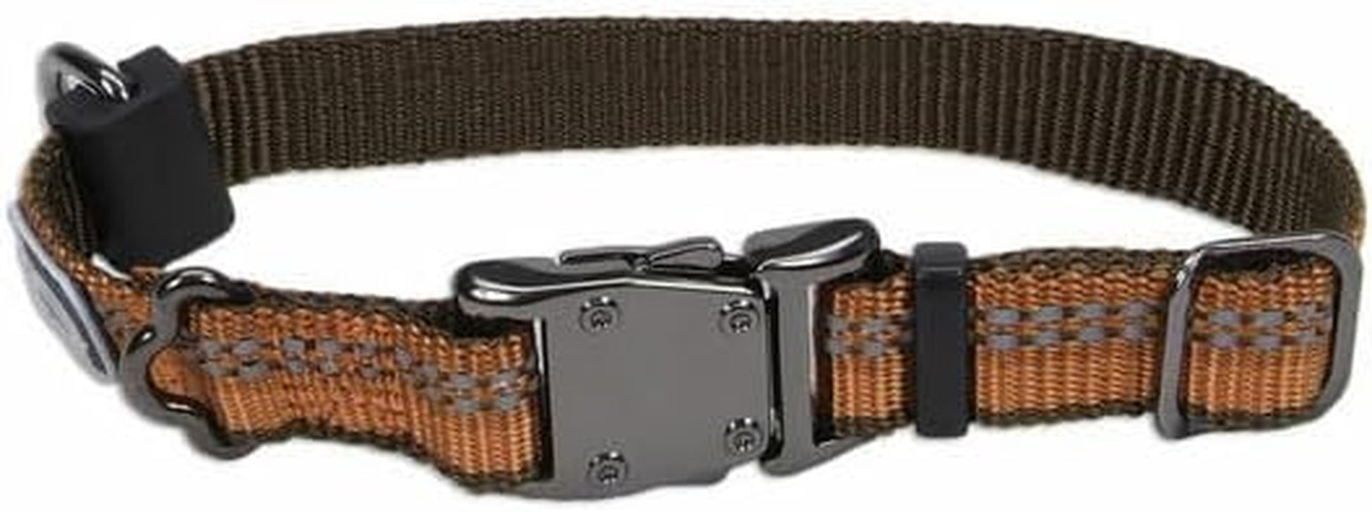 Pet K9 Explorer Reflective Adjustable Dog Collar - Comfortable Collar for the Outdoors - Durable, Lightweight Accessory with Side-Release Buckle - Berry, 5/8" X 8-12"