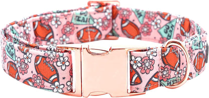 Dog Collars, Plaid Print Pet Collar Durable Metal Collar Soft Girl Boy Dog Collars Adjustable Dog Collar for Large Dogs