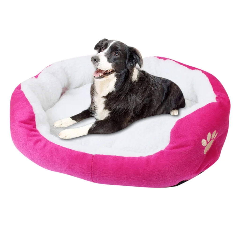 Pet Bed, Self-Warming Indoor Puppy Cushion Doghouse Soft Fleece Pet Dog Cat Bed Indoor Pillow Cuddler for Small Dogs and Cats (19.68*15.75In)