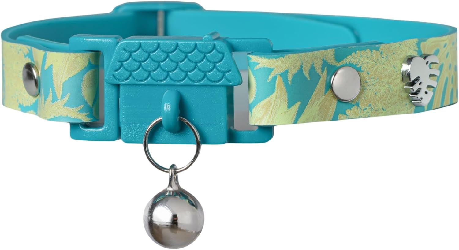 Tangerine Cat Collar with Bell. Breakaway Collar. Won'T Rub Fur. Lightweight, Soft & Comfy