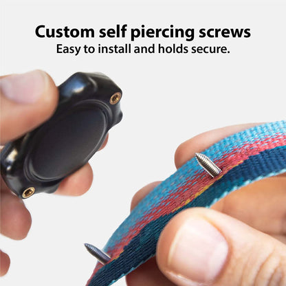 Airtag Dog Collar Holder - Tagvault™ - Secure Thru-Mount, IP69 Waterproof, Doesn'T Dangle, Fits All Width Collars