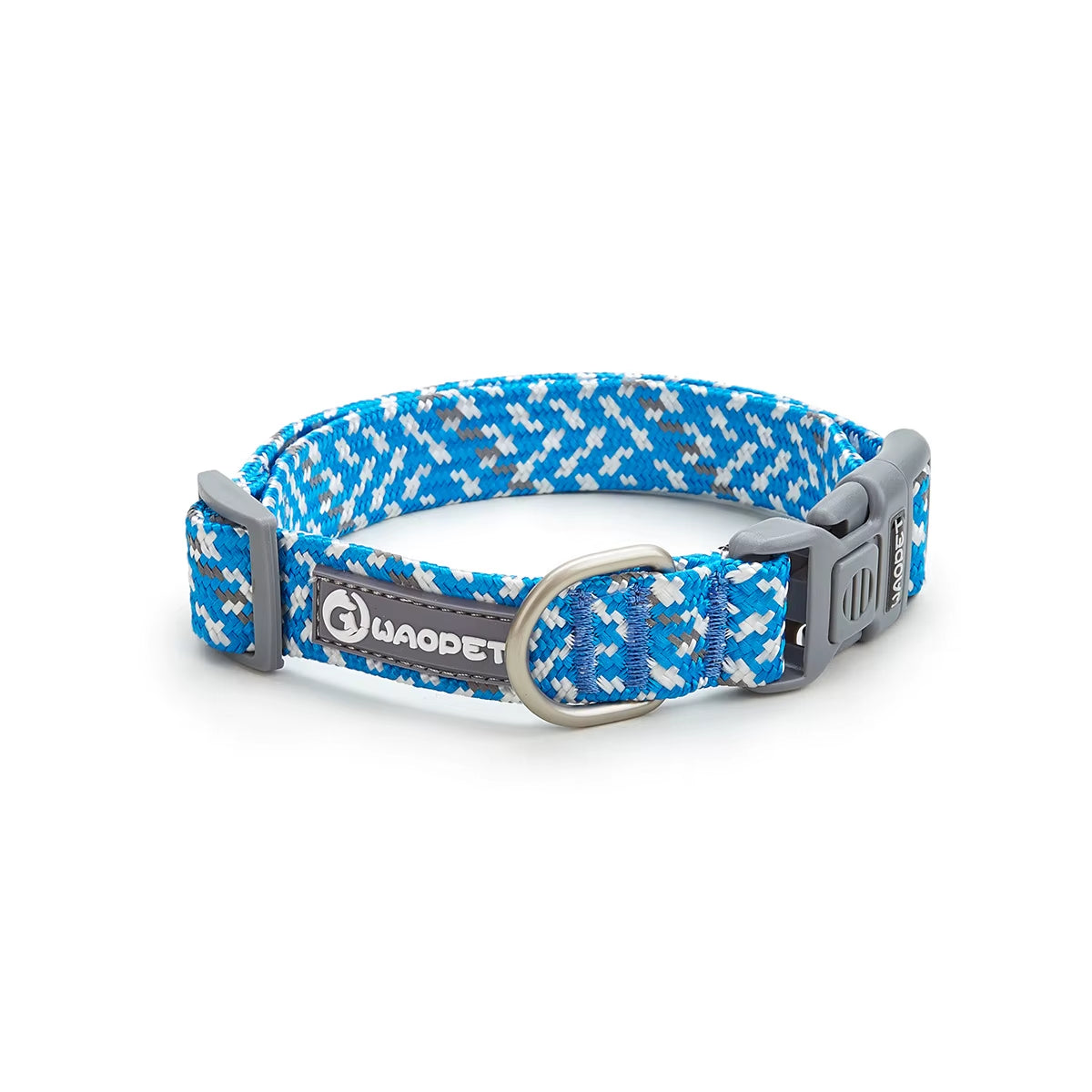 Nylon Dog Collar Adjustable Reflective Pet Collars with Metal Buckle and Quick Release Buckle Large and Medium Dog Pet Collars