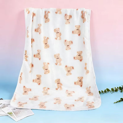 Soft Fluffy High Quality Pet Blanket Flannel Dog Sleep Blanket Paw Print Pattern Hamster Mat Warm Comfortable Cat Dog Blankets