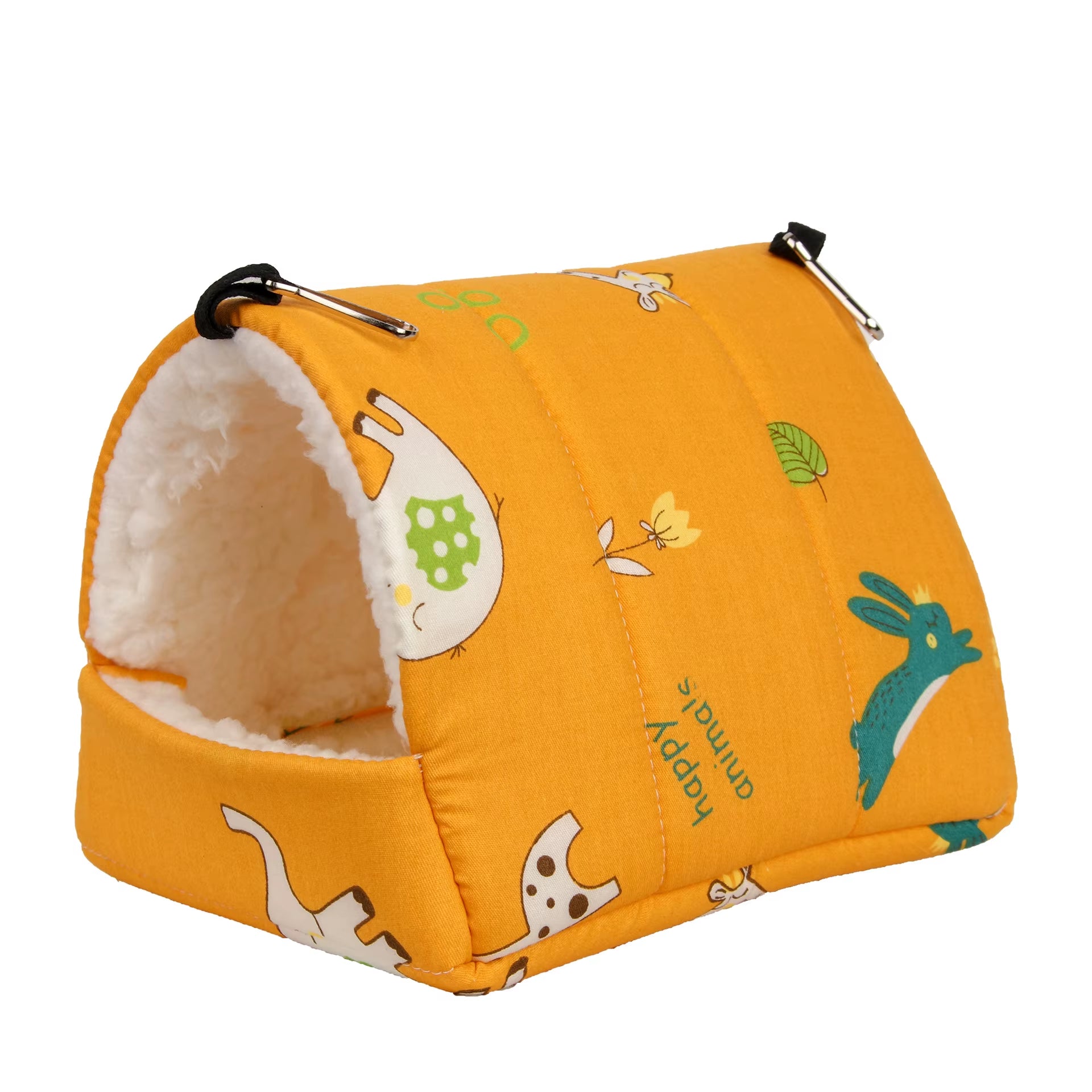 Hamster House Warm Soft Beds and Houses Rodent Cage Printed Hammock for Rats Cotton Guinea Pig Accessories Small Animals 햄스터