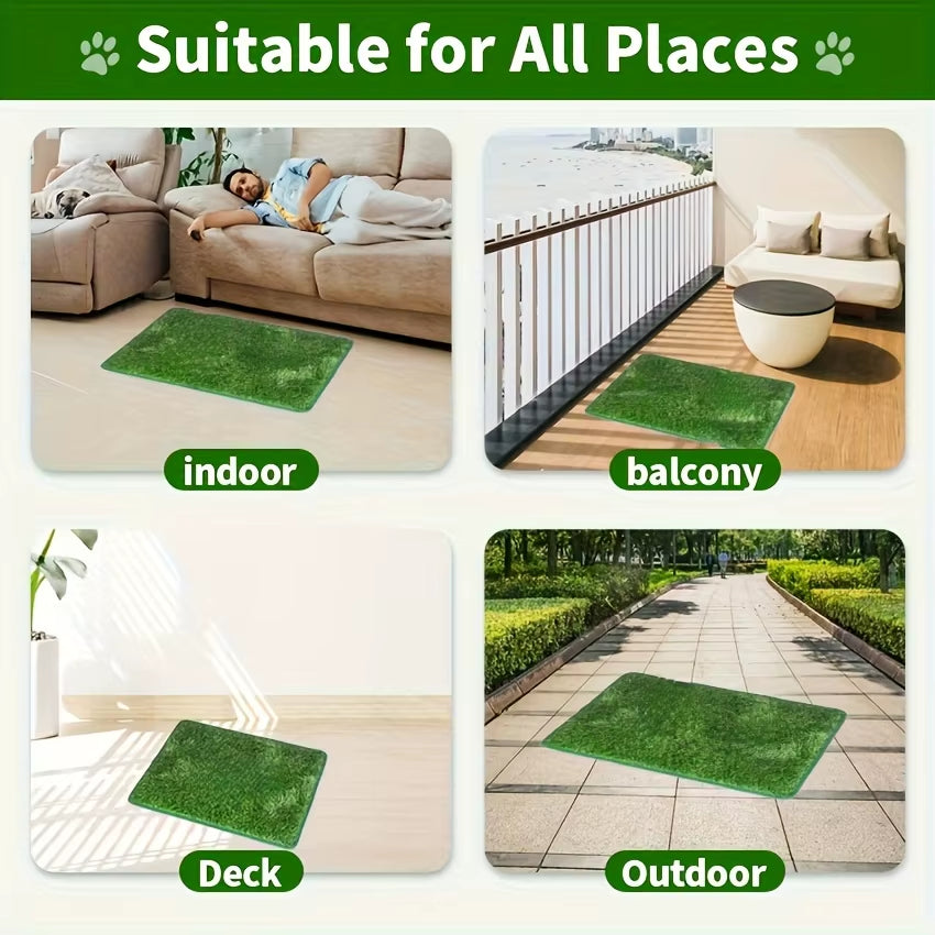Simulation Lawn Dog Toilet Training Mat Washable Pet Urine Mat Dog Toilet Replacement Pad Eco-Friendly Non-Slip Pet Accessory