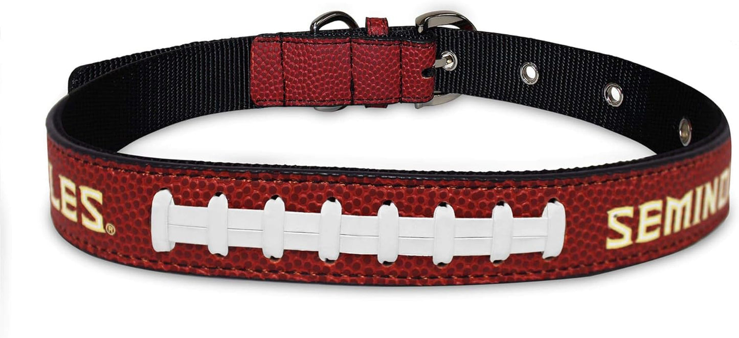 Best Dog Collar. New NCAA Signature PRO Pvc-Leather Premium PET Collars. Extra Tough & Durable! Super Stylish! 50+ Football Teams, 3