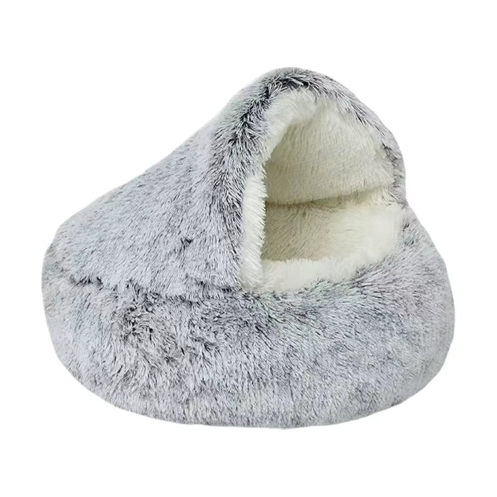 Winter Plush Pet Cat Bed round Cat Cushion Cat House Warm Cats Basket Pet Sleep Bag Kitten Nest Kennel for Pet Dog Cats