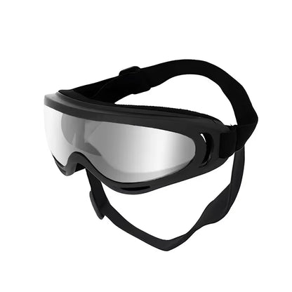 Pet Goggles Adjustable anti UV Glare Windproof Sunglasses for Dogs Outdoor Hiking Running Beach All Breeds Eye Protection Black