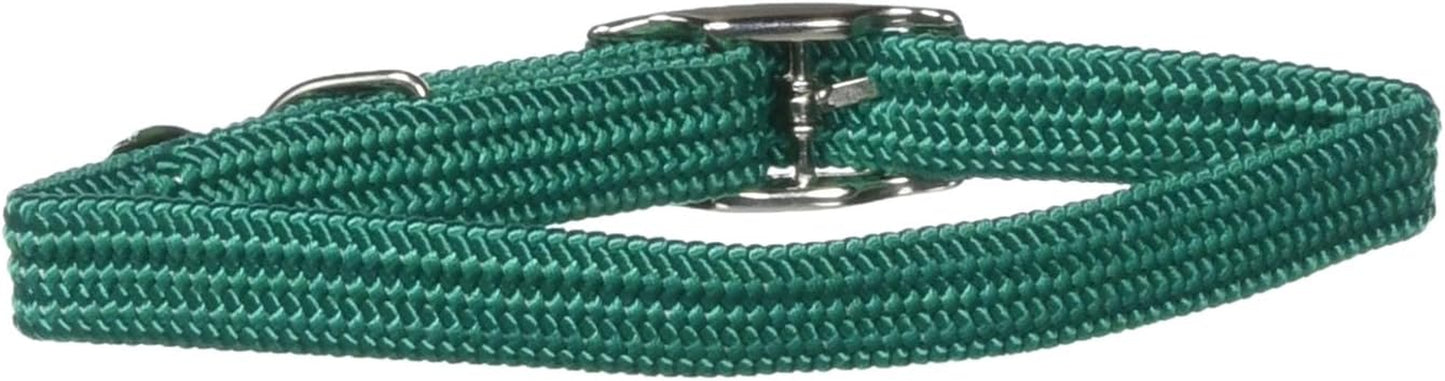 Kool Kat Elastic Cat Safety Collar with Bell, Green, 10"