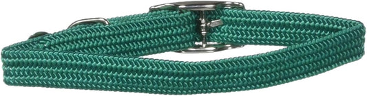 Kool Kat Elastic Cat Safety Collar with Bell, Green, 10"