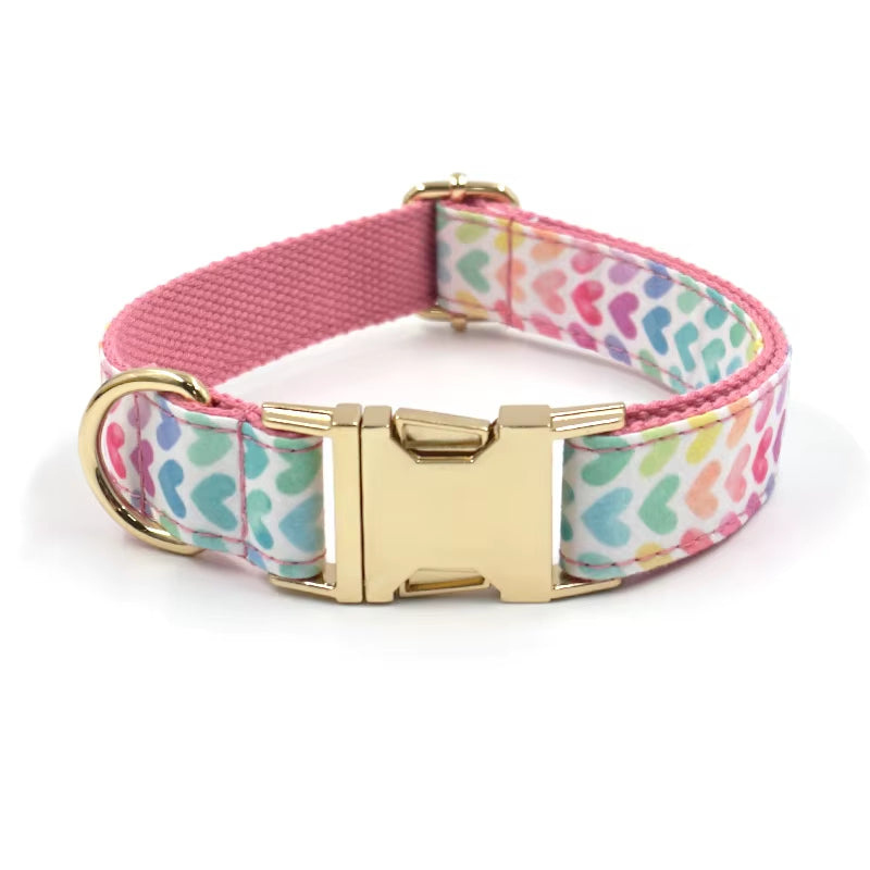 Trendy Products 2024 Spring and Summer Fashion Print Dog Cooling Collar Training Collar Adjustable Dog Polyester Dog Collar