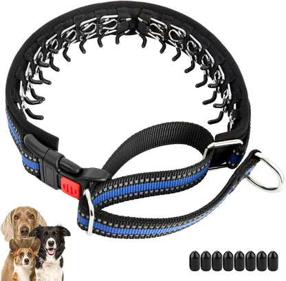 No Pull Dog Collar, Patented Martingale Collar for Small Medium Large Dogs with Buckle and Heavy Duty Nylon for Walking Training Hunting, Safe and Easy to Use(M, Green)