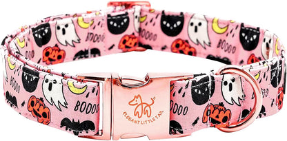 Dog Collar, Sunflower Pattern Pet Collar Durable Cute Dog Collars Summer Fall Female Pet Gift Adjustable Dog Collar for Medium Dogs