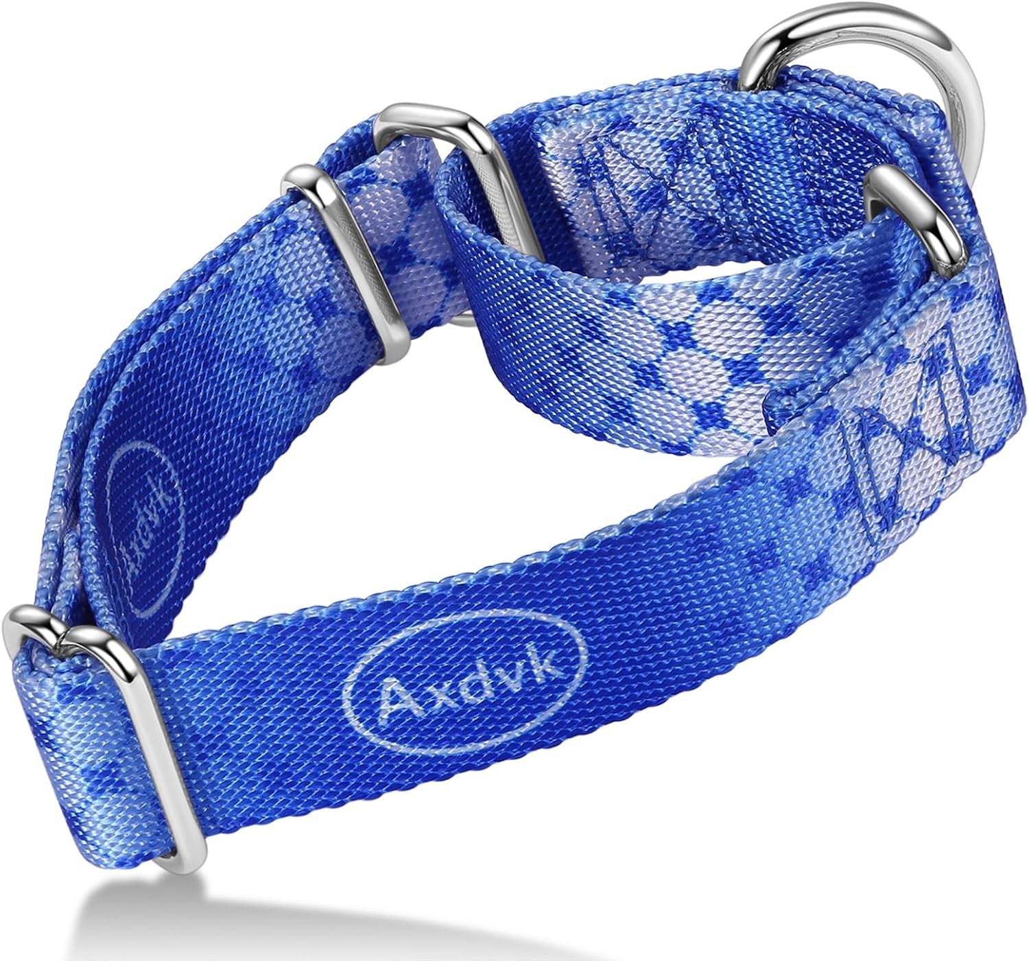 Martingale Dog Collar Colorful Gradient Fashionable - Anti-Escape Soft Durable Pets Collar for Walking Training Outdoor Daily Use -Medium,Turquoise Gradient