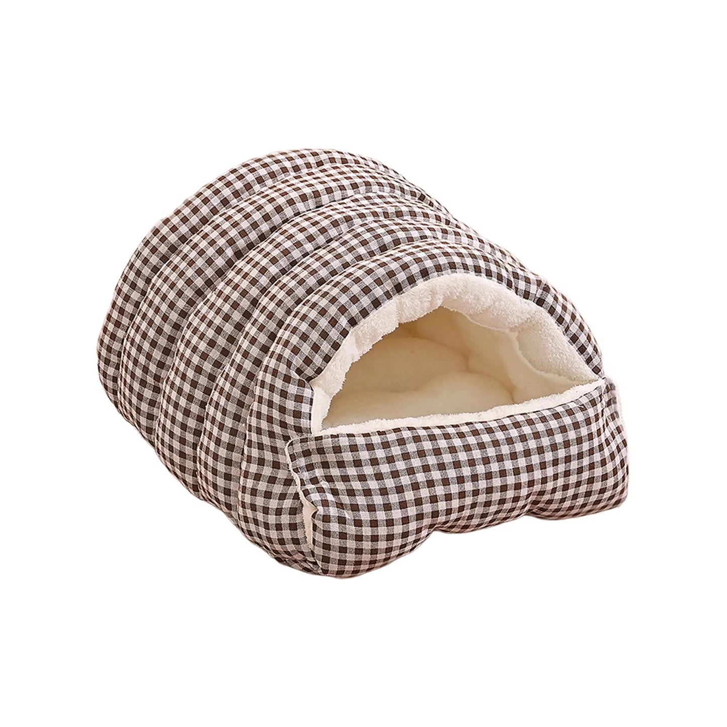 Reversible Winter Warm Pet Bed and Mat Dual-Sided Fluffy Plush Dog Cat Bed Removable Washable Cover for Crate Sofa or Floor