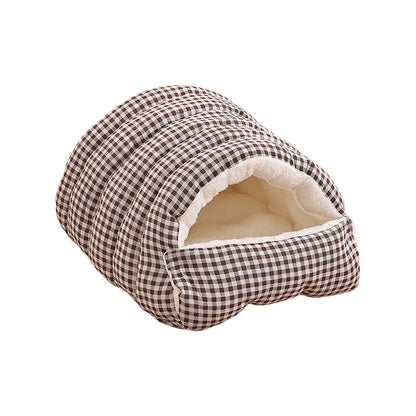 Reversible Winter Warm Pet Bed and Mat Dual-Sided Fluffy Plush Dog Cat Bed Removable Washable Cover for Crate Sofa or Floor