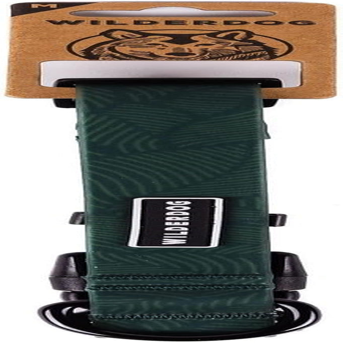 Waterproof Dog Collar - Repels Water & Dirt - Medium 13"-18" - Olive