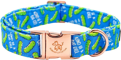 Dog Collar, Sunflower Pattern Pet Collar Durable Cute Dog Collars Summer Fall Female Pet Gift Adjustable Dog Collar for Medium Dogs