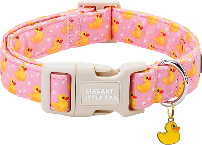 Dog Collar, Sunflower Pattern Pet Collar Durable Cute Dog Collars Summer Fall Female Pet Gift Adjustable Dog Collar for Medium Dogs