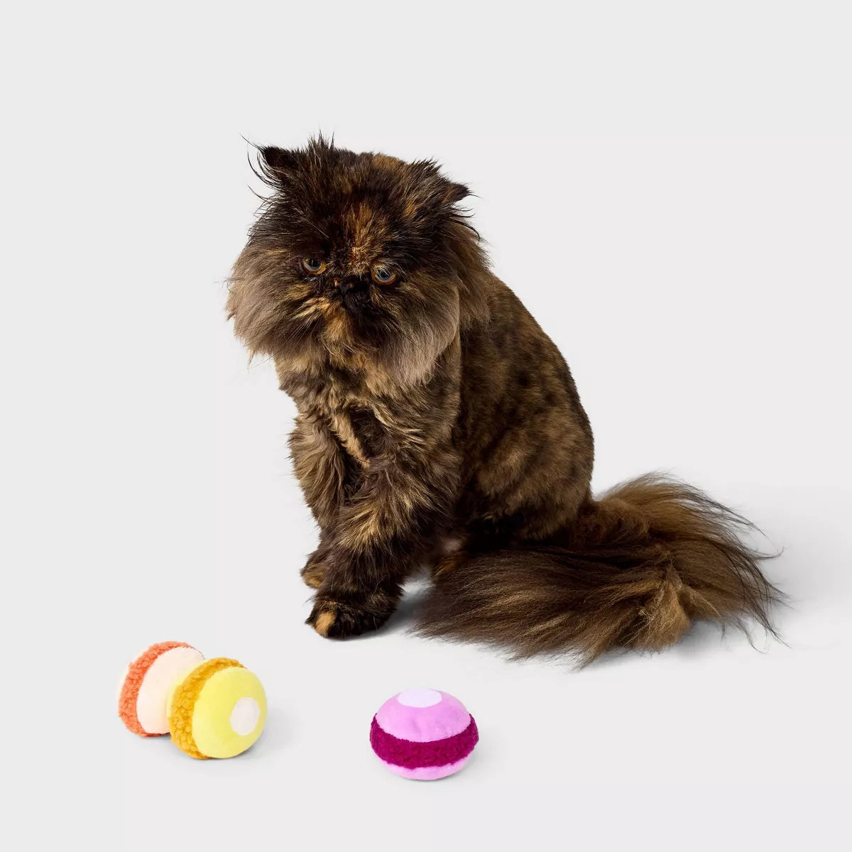 Macaron Pull-Apart Trio Cat Plush Toy Set - 3Pc - Boots & Barkley™