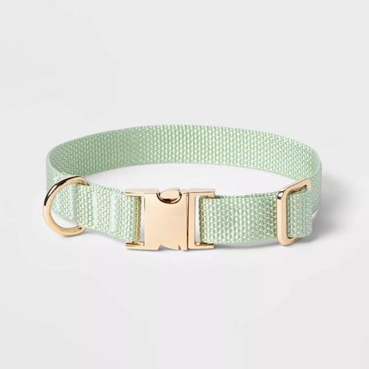 Fashion Solid Dog Collar - Dusty Robin - Boots & Barkley