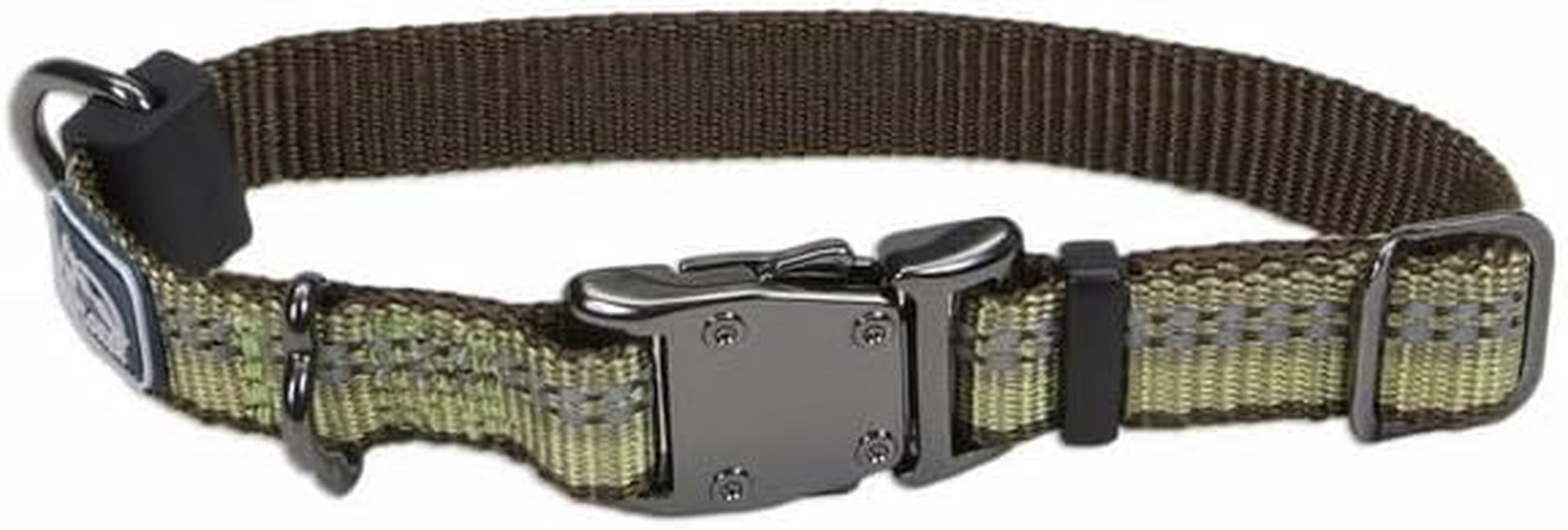 Pet K9 Explorer Reflective Adjustable Dog Collar - Comfortable Collar for the Outdoors - Durable, Lightweight Accessory with Side-Release Buckle - Berry, 5/8" X 8-12"
