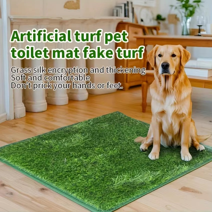 Simulation Lawn Dog Toilet Training Mat Washable Pet Urine Mat Dog Toilet Replacement Pad Eco-Friendly Non-Slip Pet Accessory